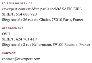 Identité et contact de l'éditeur du site
